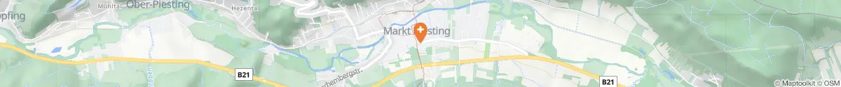 Kartendarstellung des Standorts für Piestingtal Apotheke in 2753 Markt Piesting